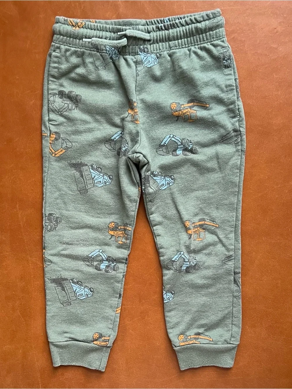CARTERS Olive Construction Truck Joggers, 4T